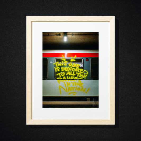 "All the Ravers, Hamburg 2025" signed print by Edward Nightingale. Edition of 10