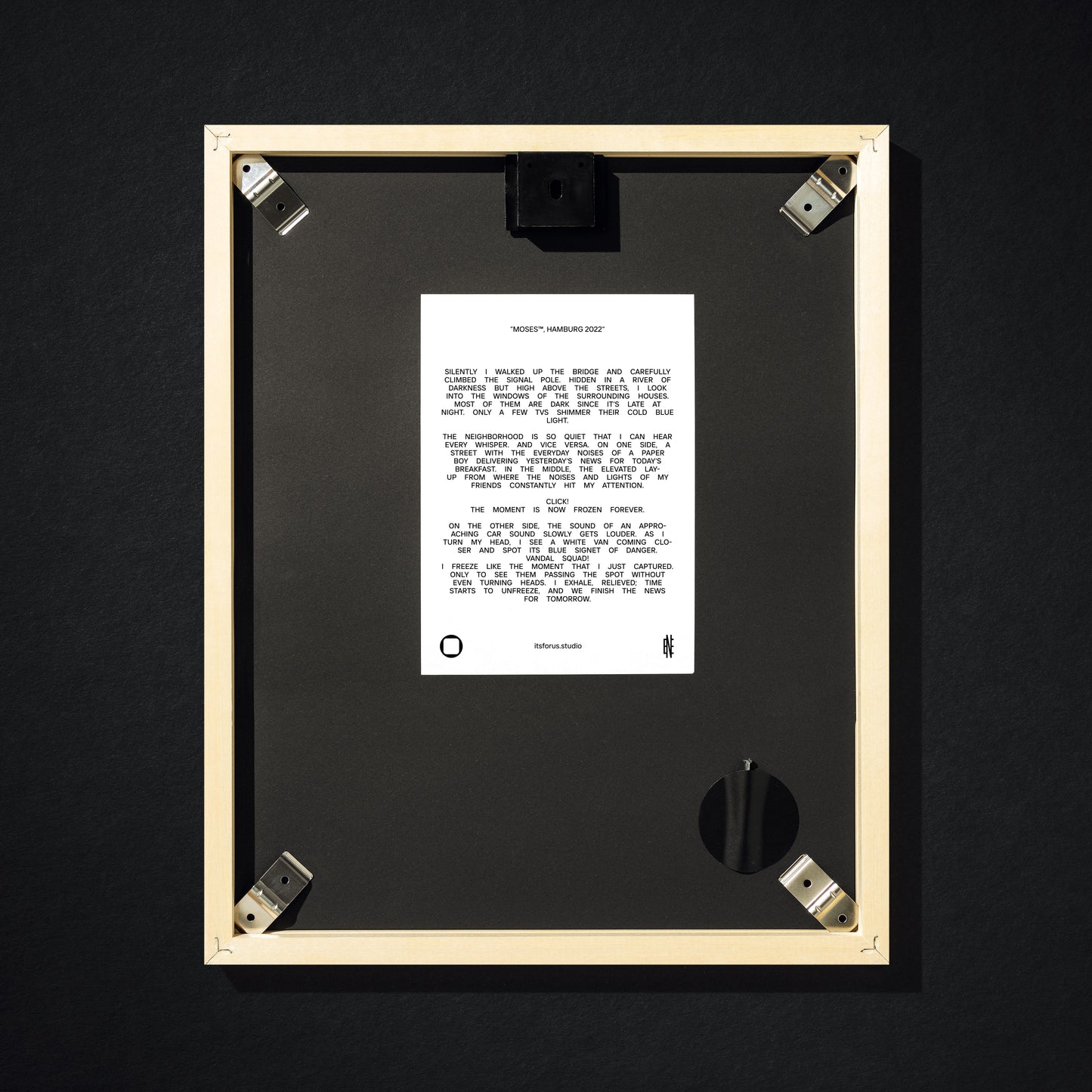 "Moses, Hamburg 2022" signed print by Edward Nightingale