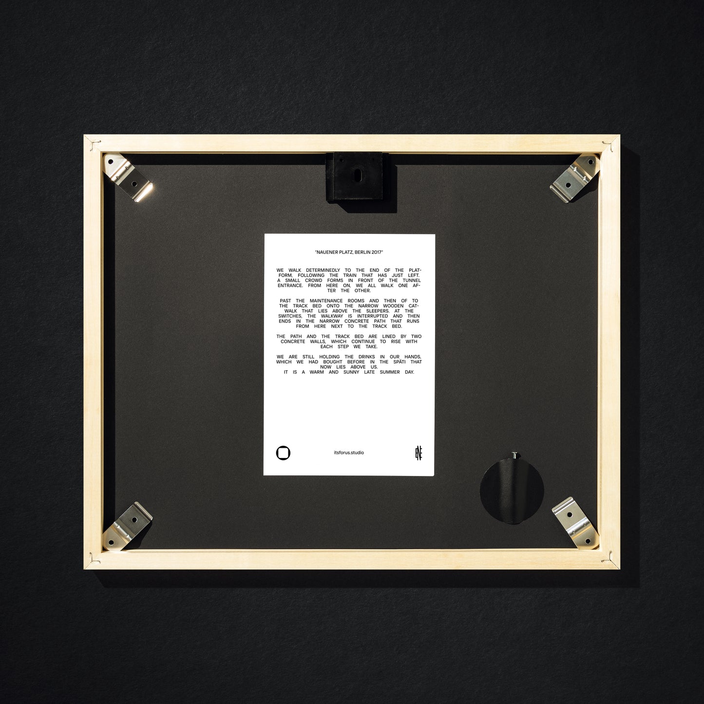 "Nauener Platz, Berlin 2017" signed print by Edward Nightingale