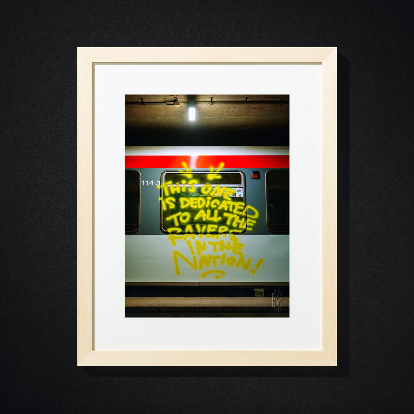 "All the Ravers, Hamburg 2025" signed print by Edward Nightingale. Edition of 10